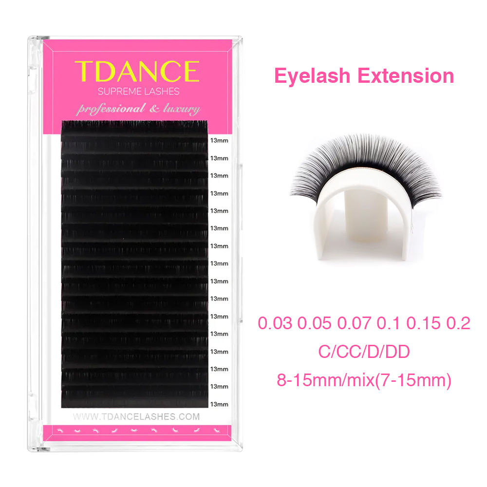 Eyelash Extension For Asian Eyes - TDANCE Eyelash Extension 16Rows Korea PBT