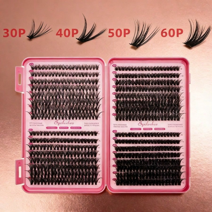Eyelash Extension Volume - Pointed Segmented DIY Cluster Lash Extensions,