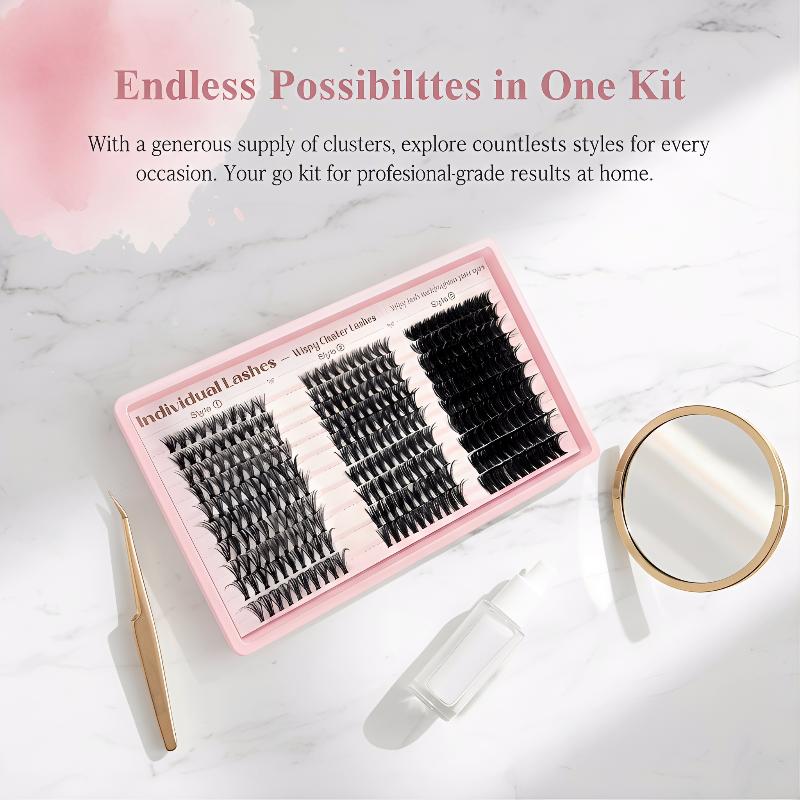 DIY Lash Extensions Kit with S - Eyelash Extension Volume 评论和价格