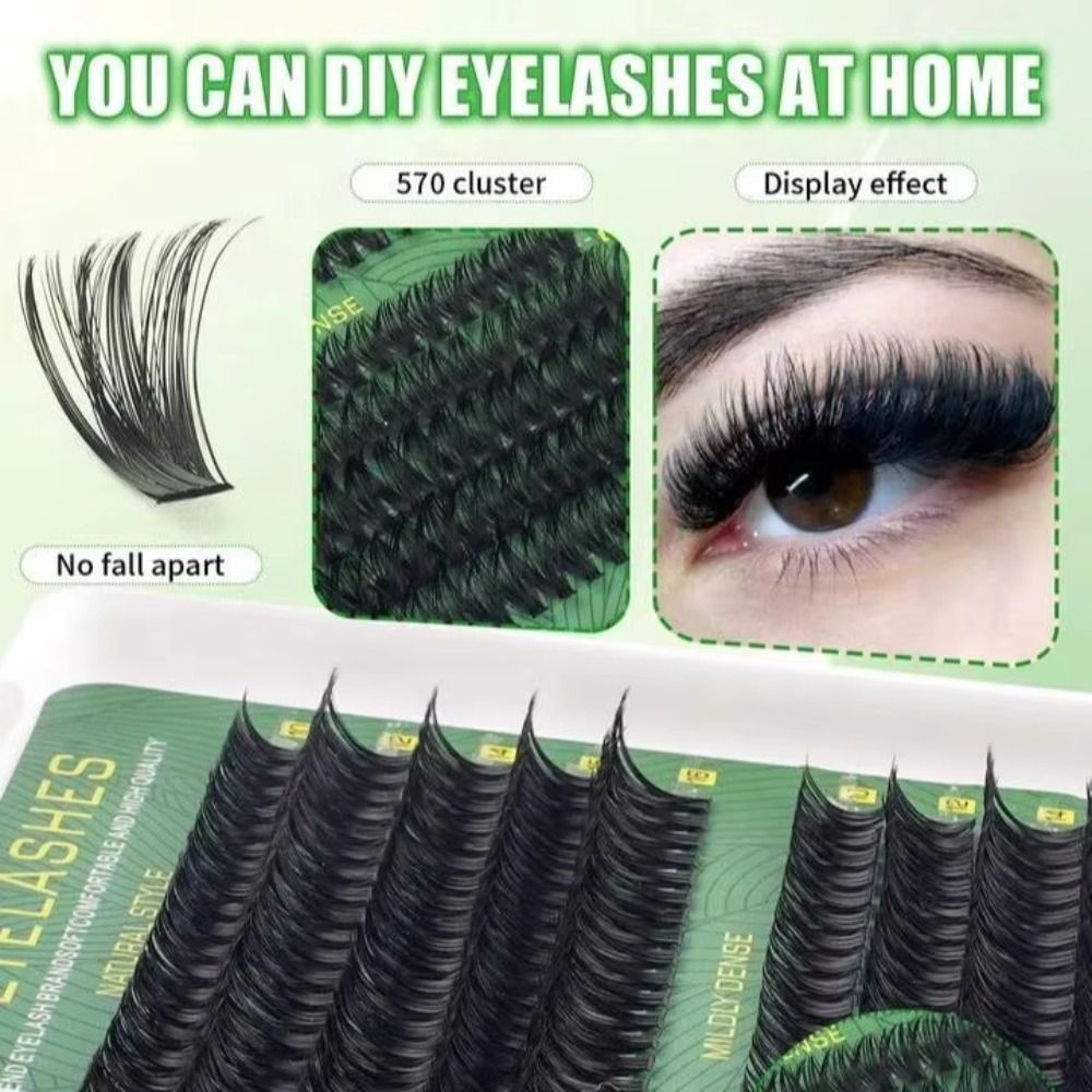 Natural Look False Eyelashes B - Eyelash Extension Wispy 评论和价格