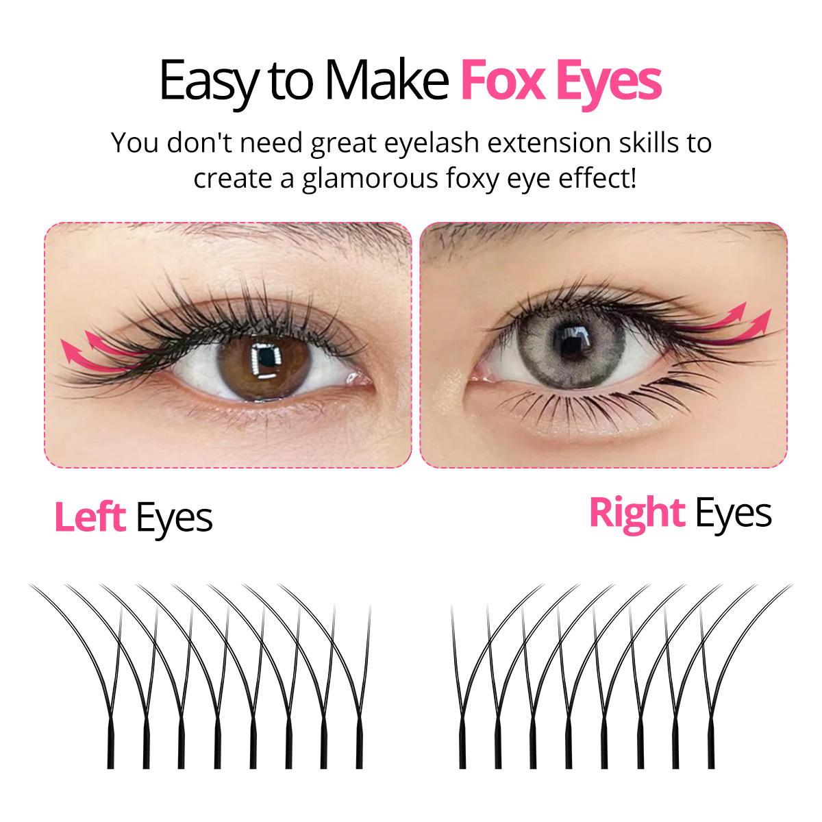 ARISON Fox YY Lashes Different - Eyelash Extension Y Shape 评论和价格