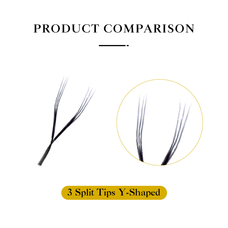 DeceMars 3 Split Tips Y-Shaped - Eyelash Extension Y Shape 评论和价格