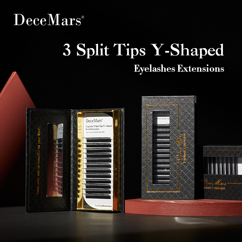 DeceMars 3 Split Tips Y-Shaped - Eyelash Extension Y Shape 评论和价格