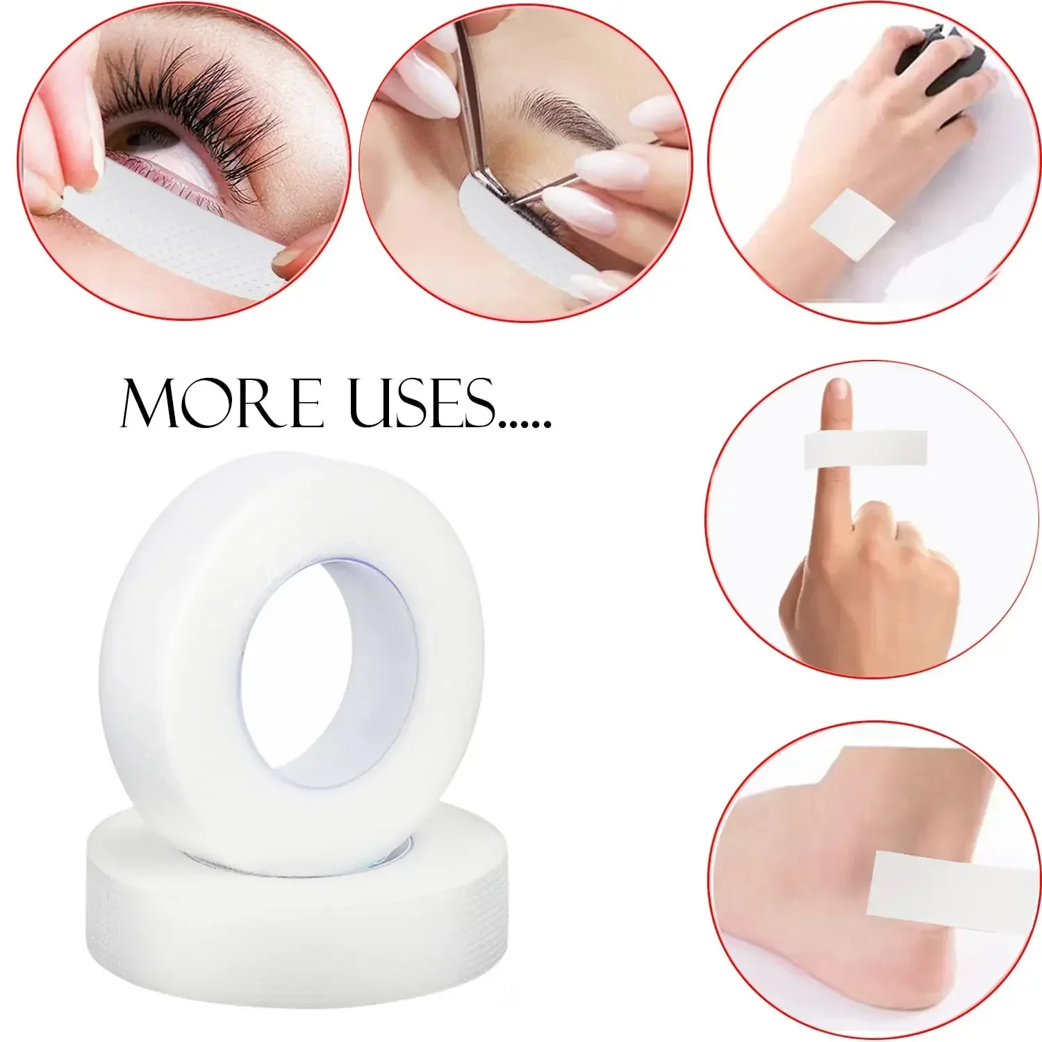 Eyelash Tape 2-10 Rolls Breath - Tape Breathable Lash 评论和价格