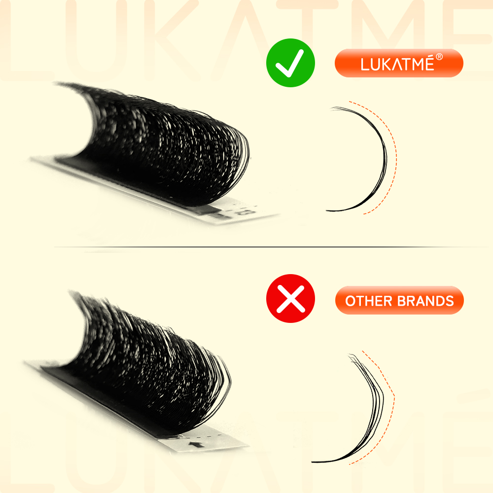 10PCS/SET LUKATME Premade Fans - Eyelash Extension Y Shape 评论和价格