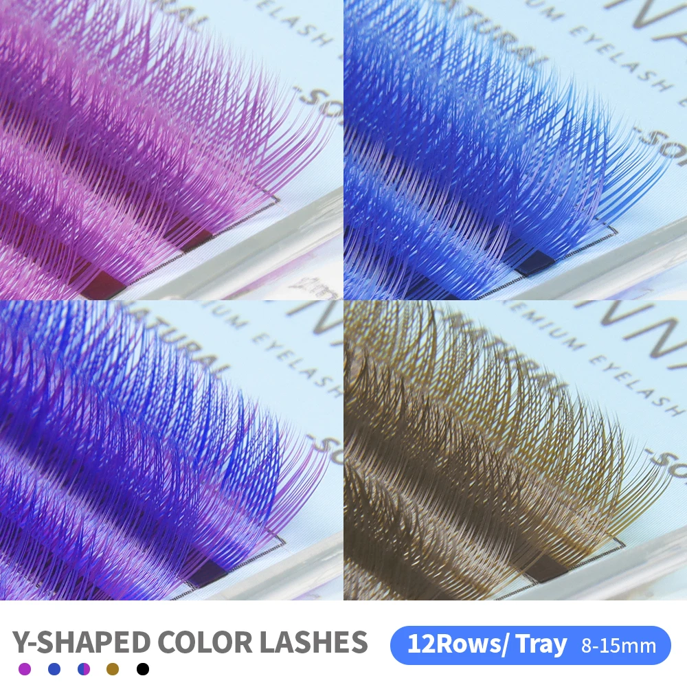 ANNAFRIS C/D Curl YY Lashes Co - Eyelash Extension Y Shape 评论和价格