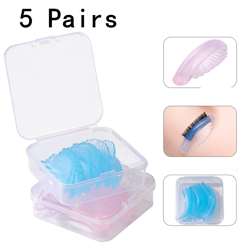 5 Pairs Shell-shape Eyelash Pe - Eyelash Extension Y Shape 评论和价格