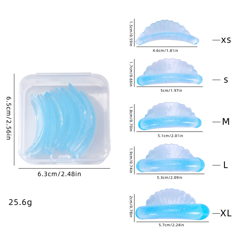 5 Pairs Shell-shape Eyelash Pe - Eyelash Extension Y Shape 评论和价格