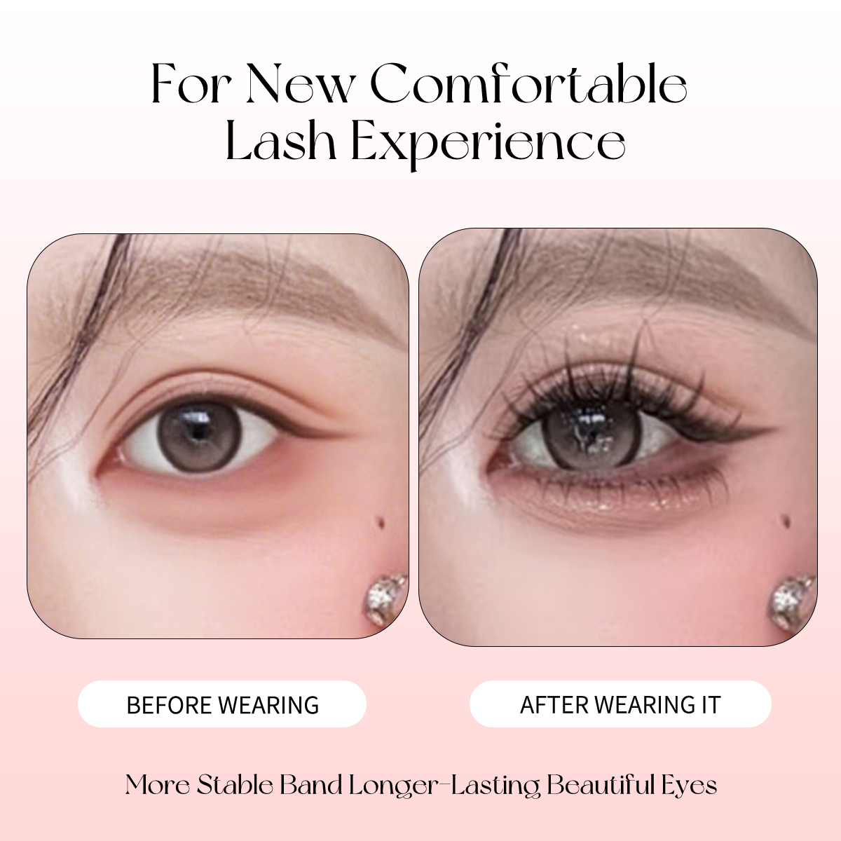 Easy Snap-On Eyelash Clusters  - Eyelash Extension For Asian Eyes 评论和价格