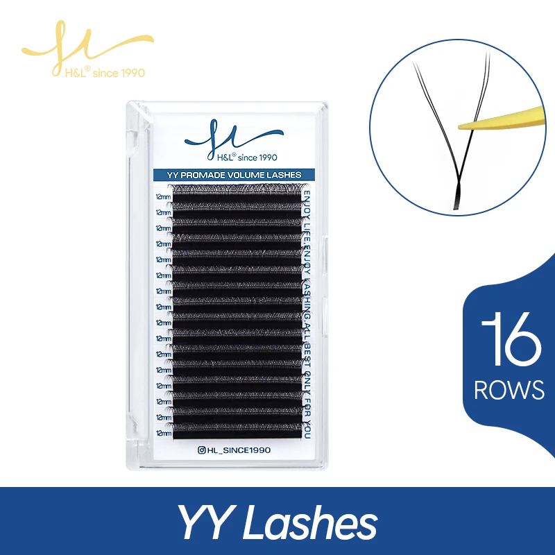 16 ros YY Shape Lashes Extensi - Eyelash Extension Y Shape 评论和价格