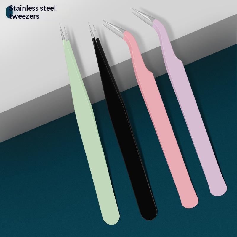 Stainless Steel Tweezers  Prec - Eyelash Extension Volume 评论和价格