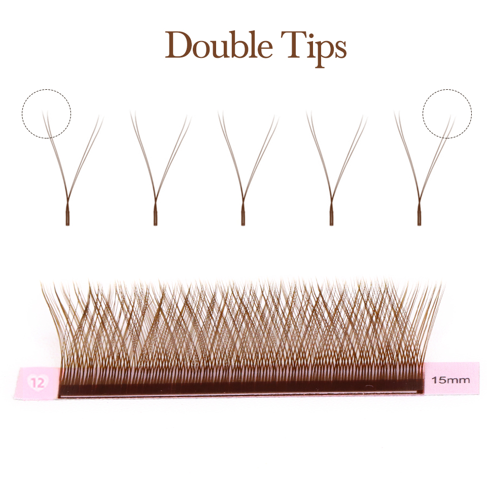 LASHPROFESSOR Black Brown YY L - Eyelash Extension Y Shape 评论和价格